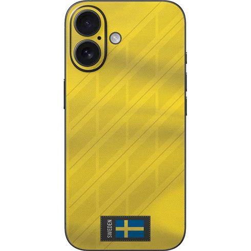 Sweden Soccer Flag iPhone 16 Skin
